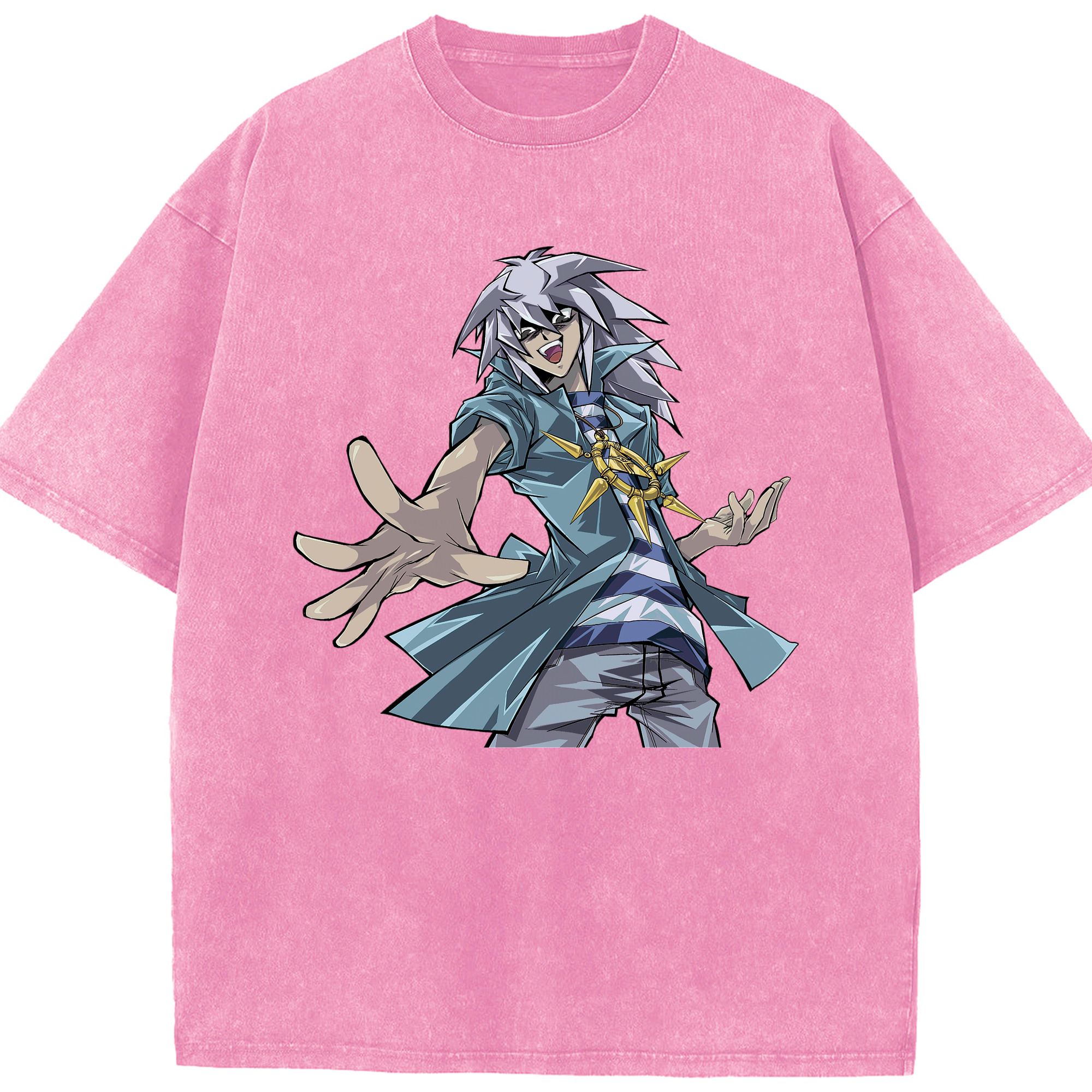 （画像用） 遊☆戯☆王 Yu-Gi-Oh! 綿100% ヴィンテージ風 半袖Tシャツ（フロントプリント）